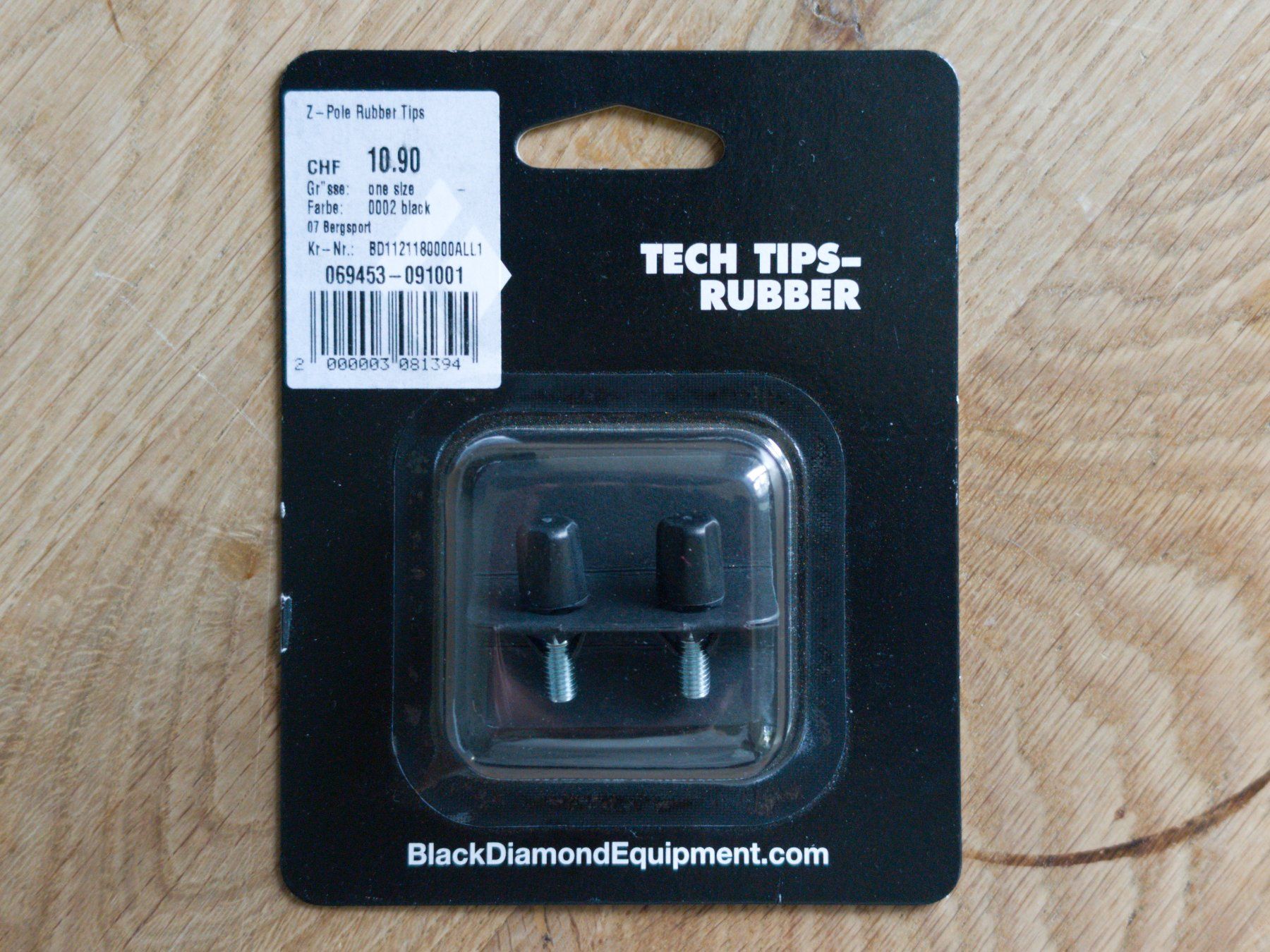 Black Diamond Bastoncini da trekking: Black Diamond Tech Tips Rubber, Neu und originalverpackt – Nuovo e nell'imballaggio originale da Basel venduto da d4vc1plafm3x8bkg
