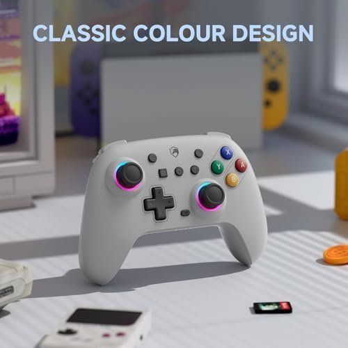 Manettes: Switch Controller 2 OLED Lite 9 LEDs Wireless Turbo 6-Achsen – Neuf avec emballage d'origine à Hundwil par Equiply 1