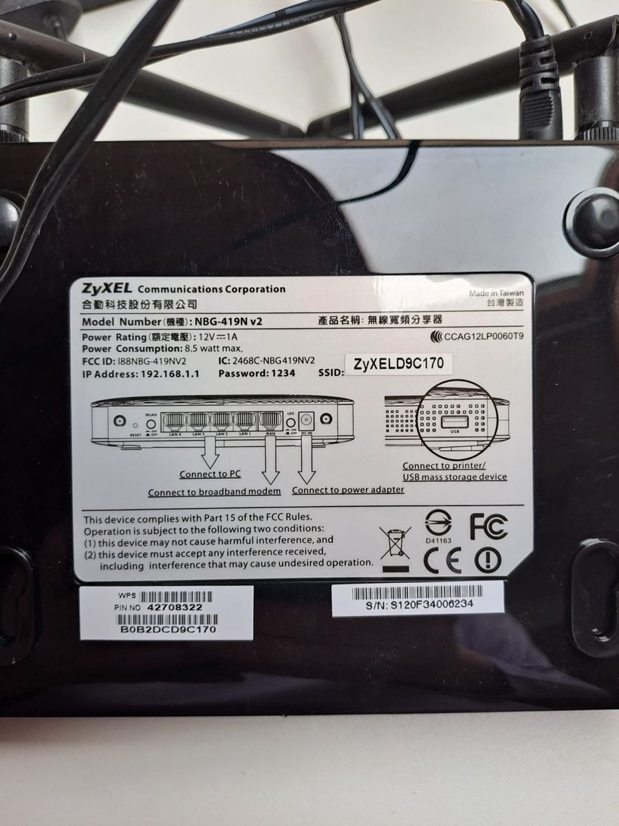 Zyxel Modems & Router: Zyxel Router NBG-419N v2 – Neu (gemäss Beschreibung) aus Bottenwil von Guguseli014 2
