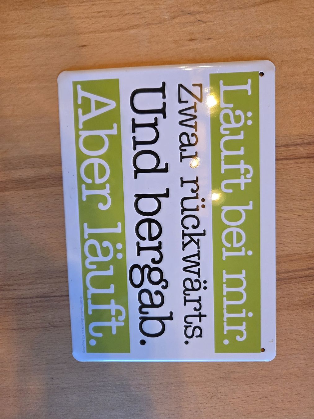 Schilder: Blechschild – Gebraucht aus Strengelbach von schanin