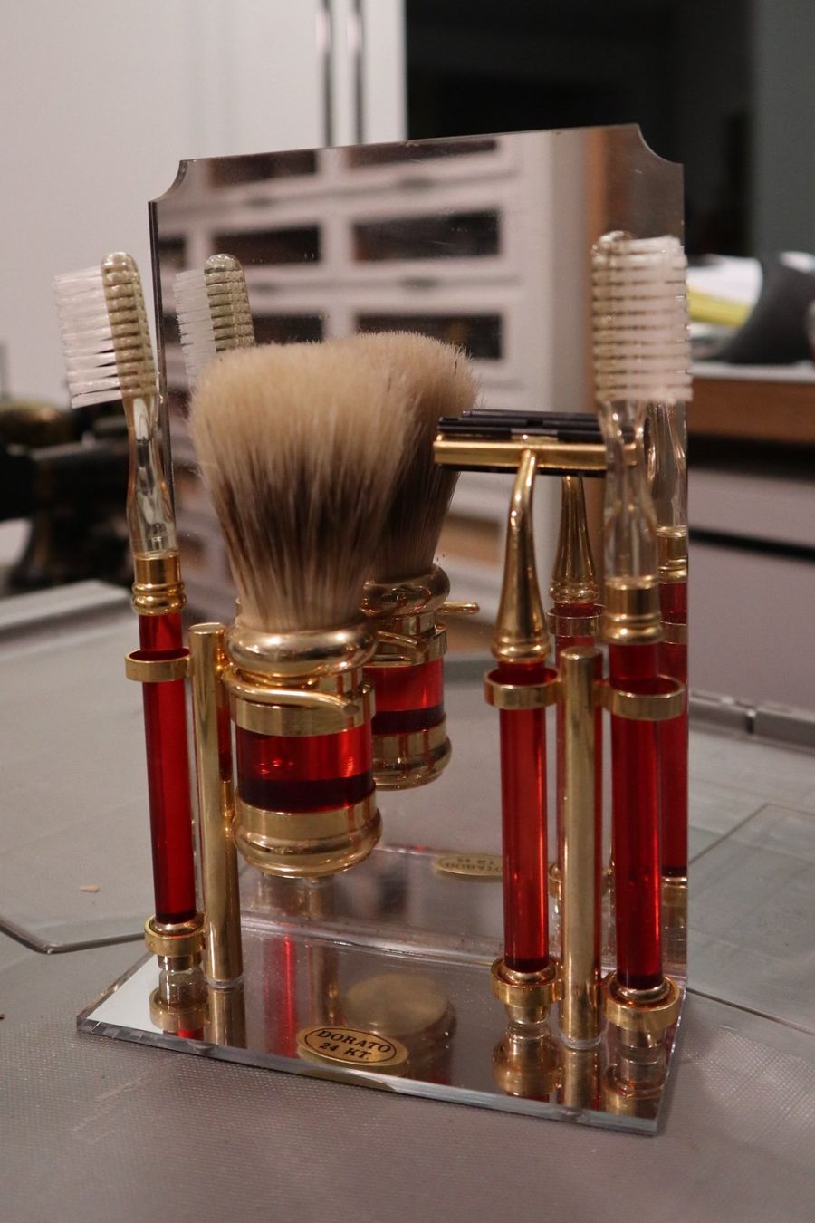 Rasoi & Lamette da barba: Designklassiker Rasier Garnitur – Nuovo (secondo la descrizione) da Rheineck venduto da raitra