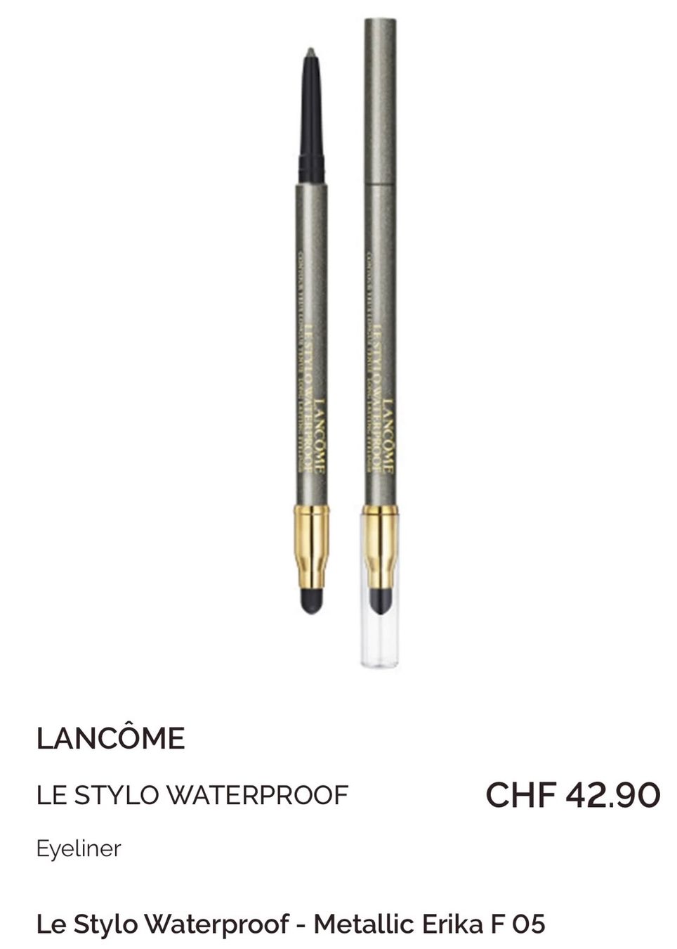 Lancôme Make-up: Lancôme Eyeliner NP. 42.90 – Nuovo (secondo la descrizione) da Rüfenacht BE venduto da Milena_1 1