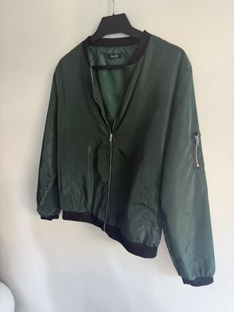 Olive Green Bomber Jacket – Size S