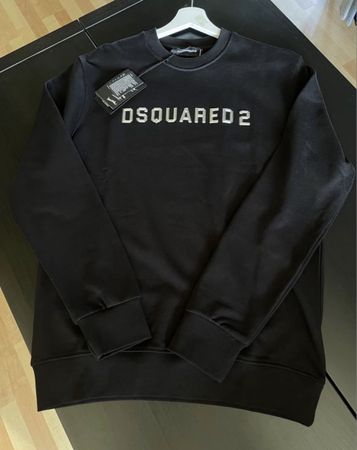 Dsquared2 Black Cotton Sweatshirt - men's - Size Small