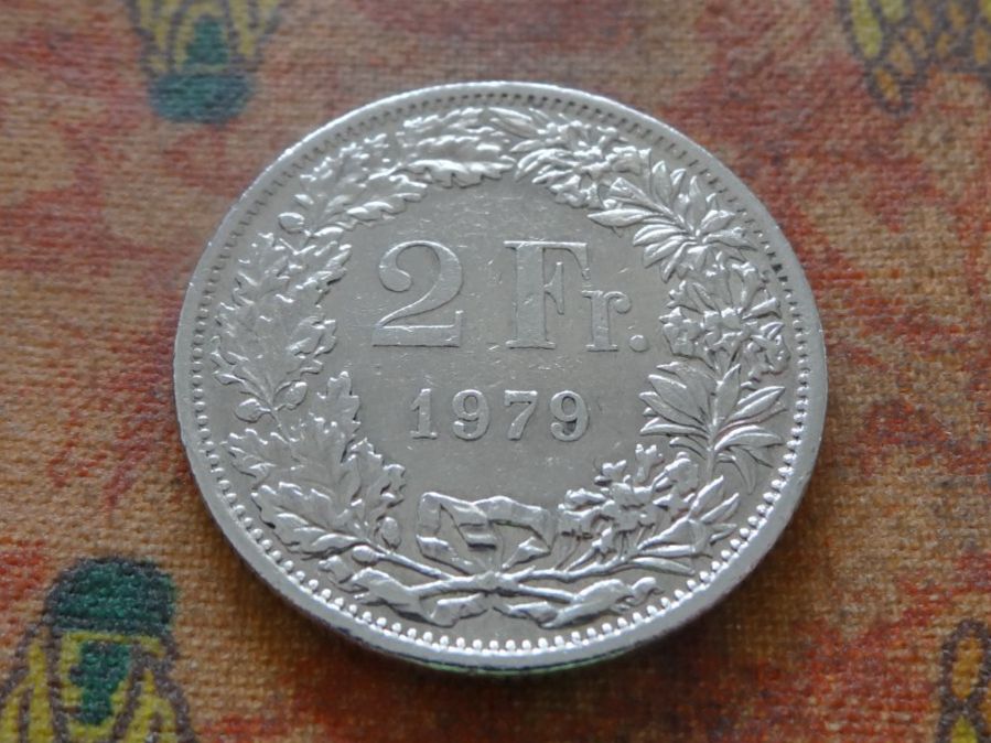 Alle Münzen: 2 Fr. 1979 – Gebraucht aus Romanel-sur-Lausanne von Swift13