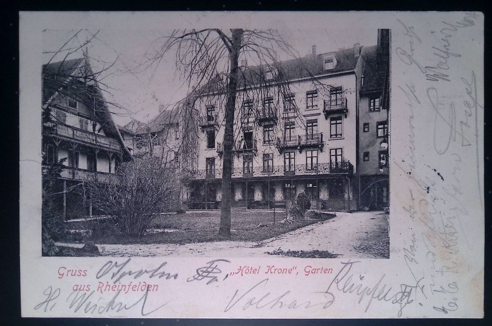 Rheinfelden Hotel Krone Garten gel 1901 ambulant Kaufen auf Ricardo