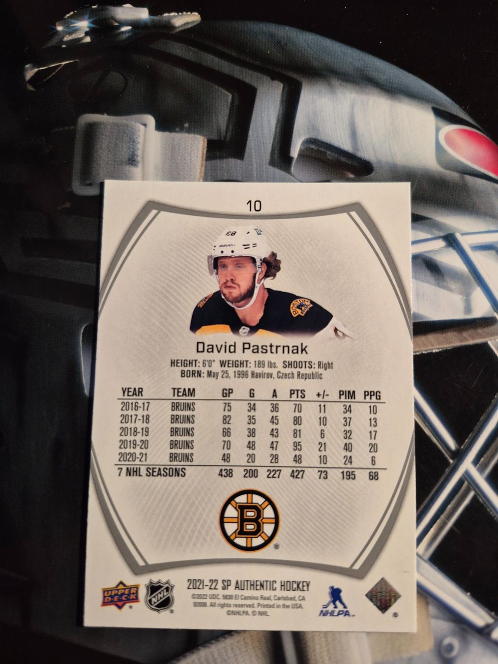 NHL Carte collezionabili: NHL David Pastrnak Boston Bruins – Usato da Treiten venduto da Sauber73 1