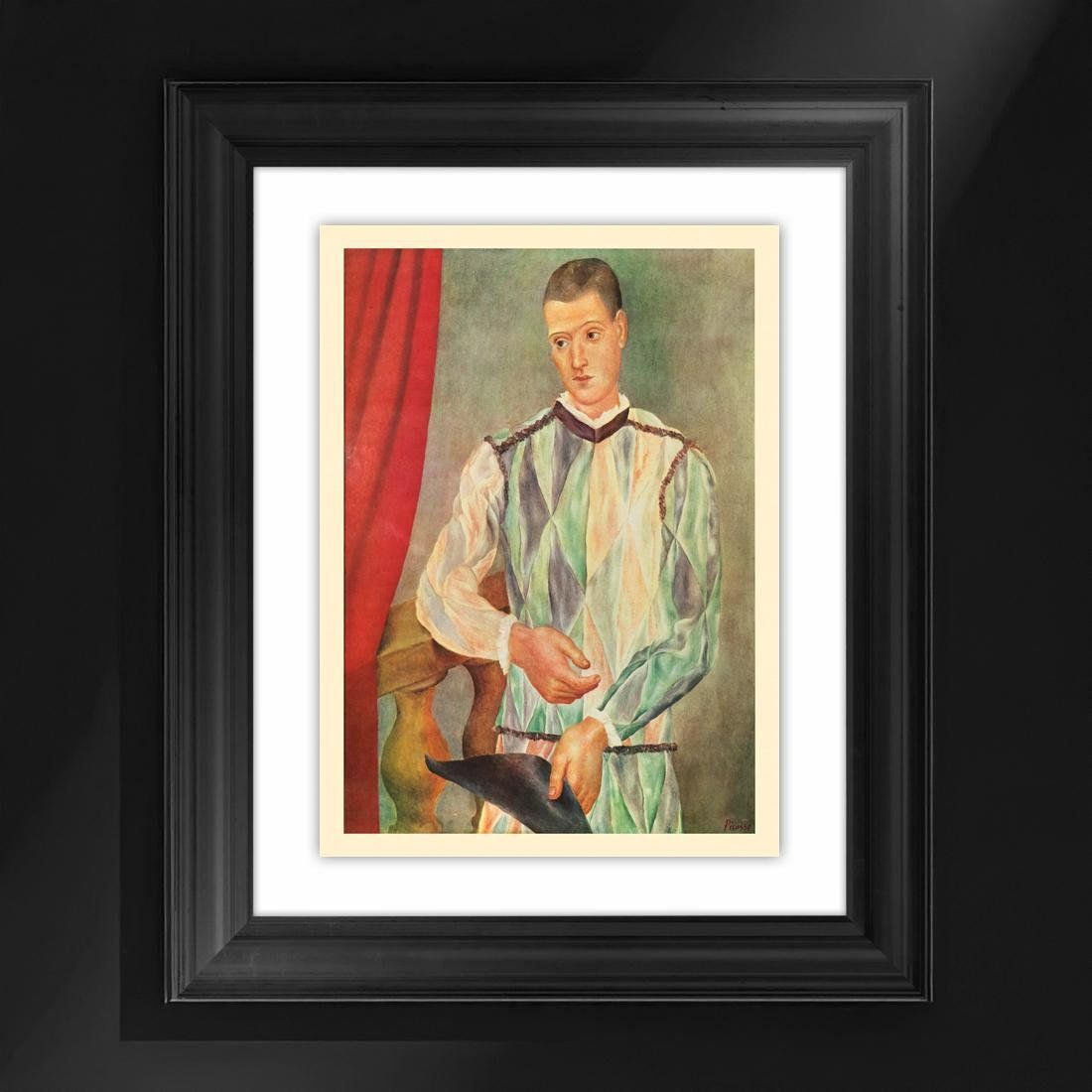 Grafica & Litografie: Pablo Picasso - Harlekin - 1961 - Gerahmt – Usato da Lugano venduto da Historianlugano