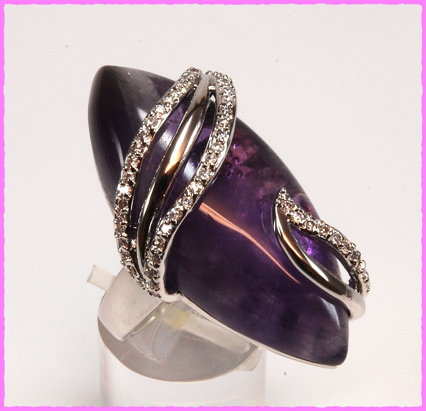 Ringe: Wow, grosser Ring mit echtem Amethyst Stein – Neu und originalverpackt aus Oberglatt ZH von Diamond-Girl 3