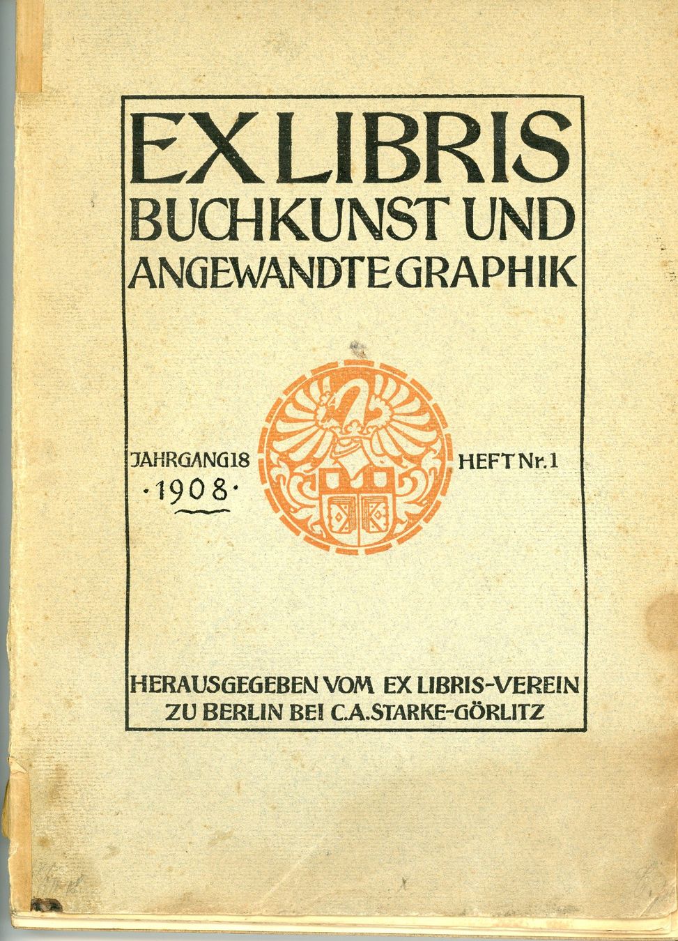 Bücher: Ex Libris Zeitschrift 1908 m. Originalexlib. u.a. Einsiedeln – Gebraucht aus Einsiedeln von otm_7s5v 2