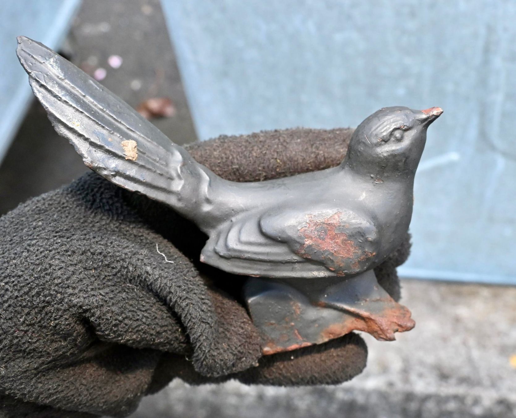 Figuren: alter GUSSEISEN Vogel gartenfigur etc A – Gebraucht aus Pfaffhausen von mono_rec 1
