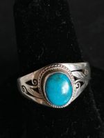 Silber unisex Ring mit Türkis