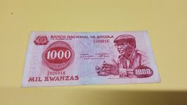 Angola 1000 Kwanzas Banknote Jahrgang 1979