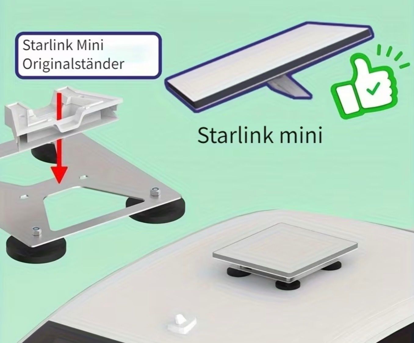 Wandhalterungen: Starlink mini Autohalterung magnetisch – Neu und originalverpackt aus Möriken AG von Troemer 4