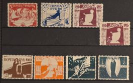 Sowjetrussland RSFSR 1922 Philatelie für Kinder Set (8 Stk.)