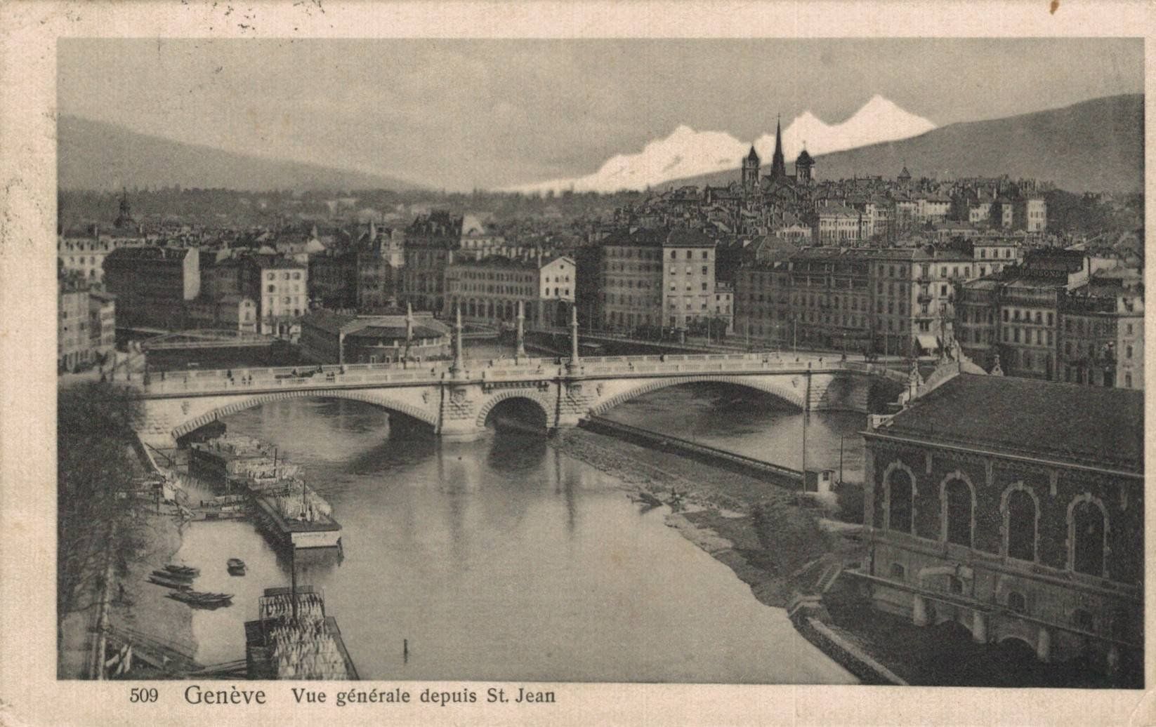 Cartoline postali: Originale alte Ansichtskarte von Genf – Usato da Oberkirch LU venduto da sa_kr