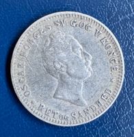 12 SK 1850 Oscar II Norwegen Silber