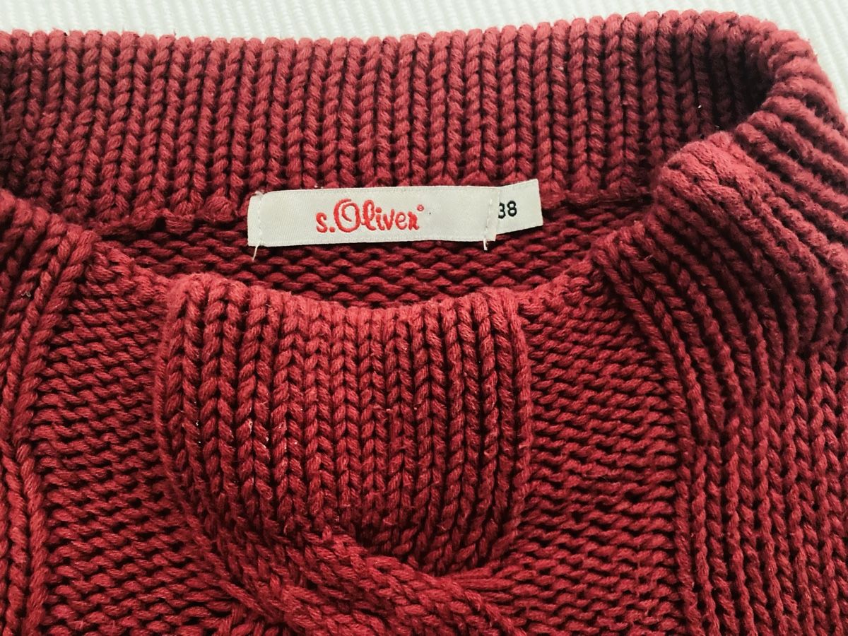 S.Oliver Maglioni & Felpe: s.Oliver Strickpullover, Gr. 38, Bordeaux, Top Zustand! – Usato da Stetten AG venduto da Hanya 4