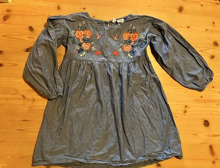 Langarmkleid Blumen Gr.128
