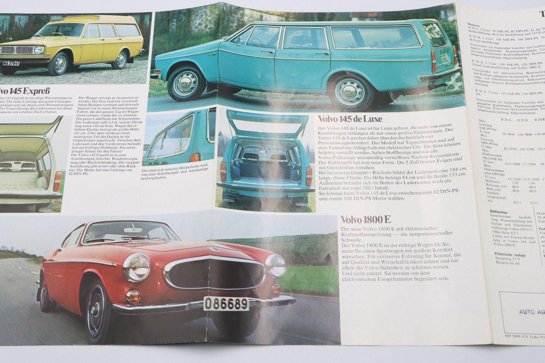 Volvo Documenti: Volvo Modellprogramm 1971 Prospekt – Usato da Bühl b.Aarberg venduto da Collectorpassions 5
