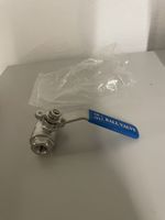 Edelstahl-Kugelhahn PN63 DN3 1.4408, neu