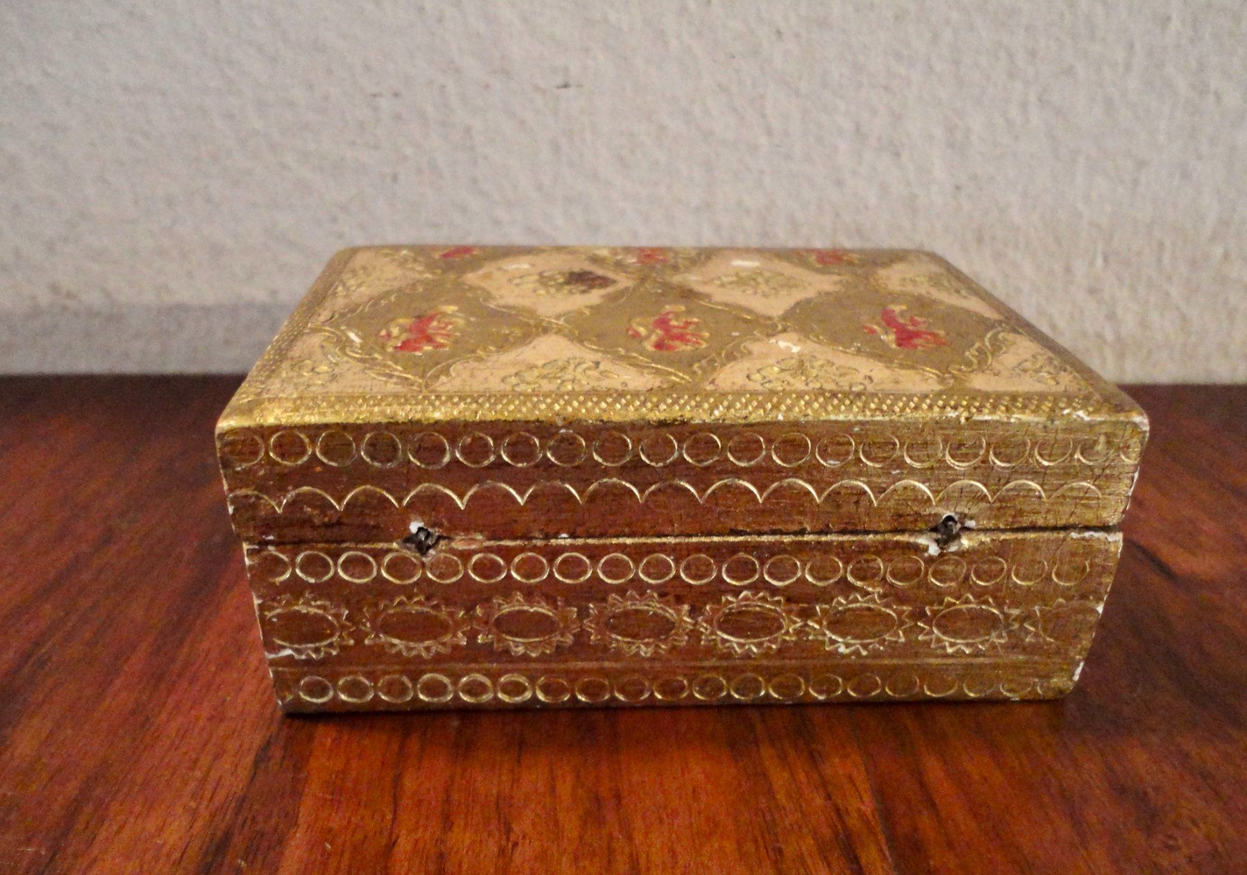 Portagioie: Florentier Schmuckschatulle Gold Vintage. – Usato da WÄDENSWIL venduto da katti01 1