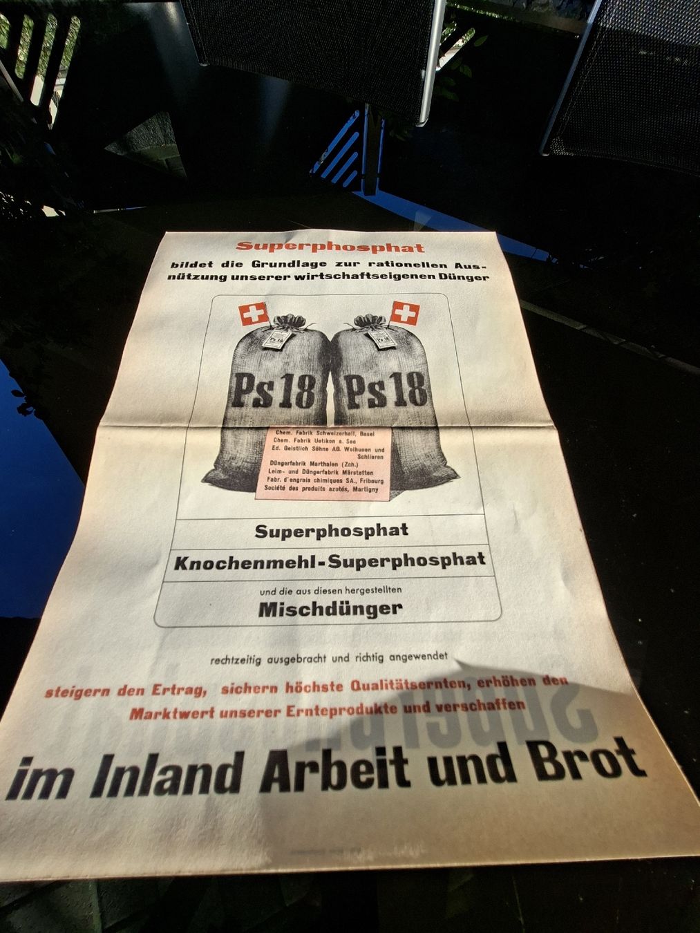 Dokumente: Landwirtschafts Proschüre um 1925 Superphosphat – Gebraucht aus Ganterschwil von HeidiuPeter 4