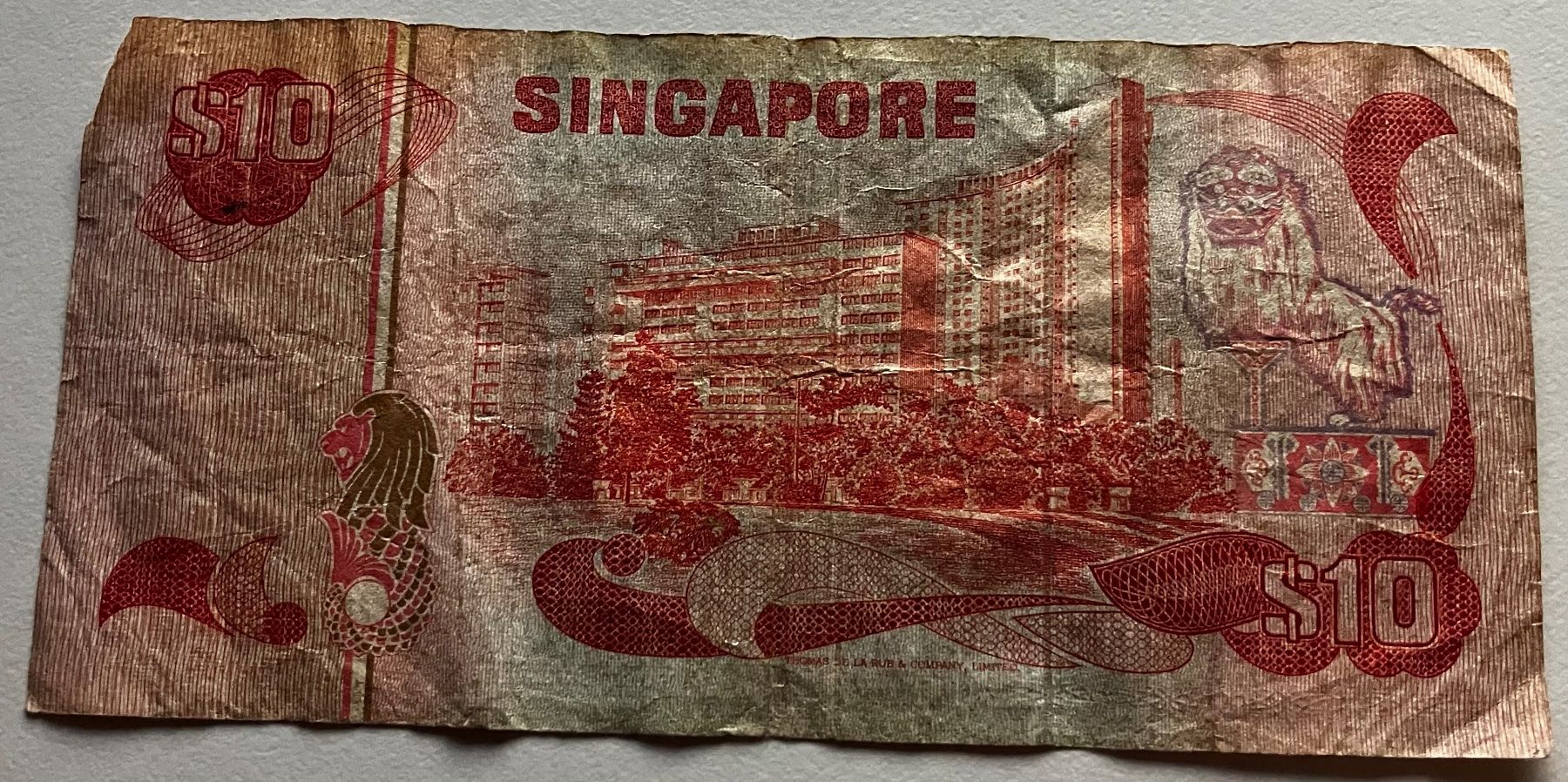 Billets de banque: Singapur 10 Dollars – D'occasion à Algetshausen par Carrhard 1