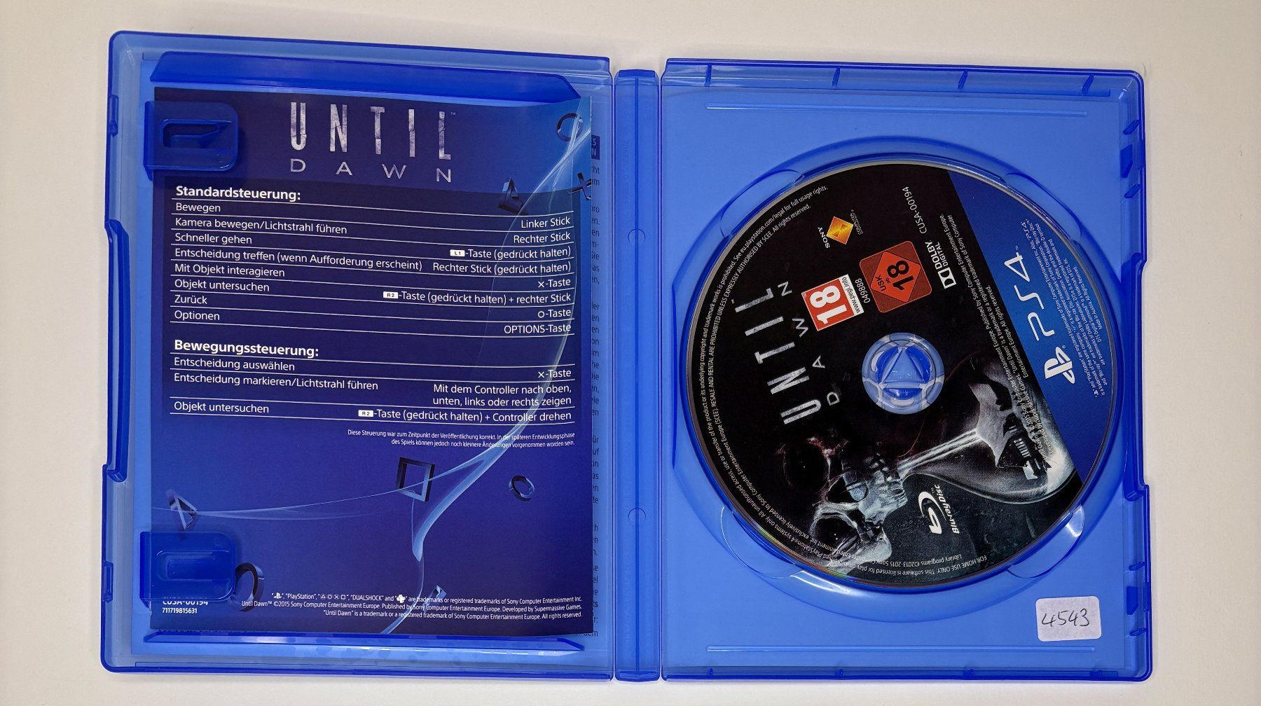Giochi: PS4 - Until Dawn – Usato da Allschwil venduto da Bullach 1