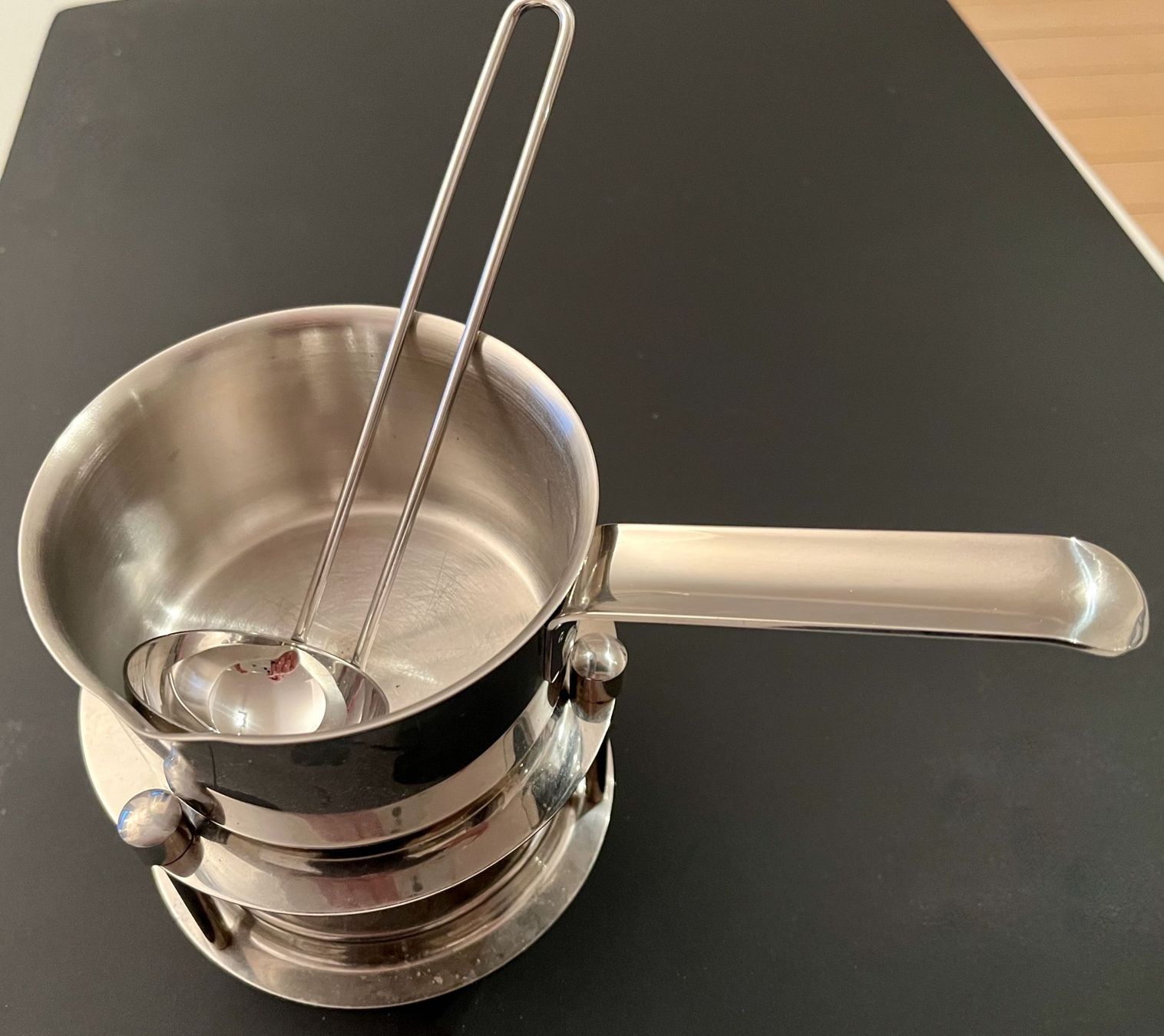 Elettrodomestici da cucina: Schokolade-Fondue Set, Chromstahl, – Usato da Fehraltorf venduto da Wypa 2