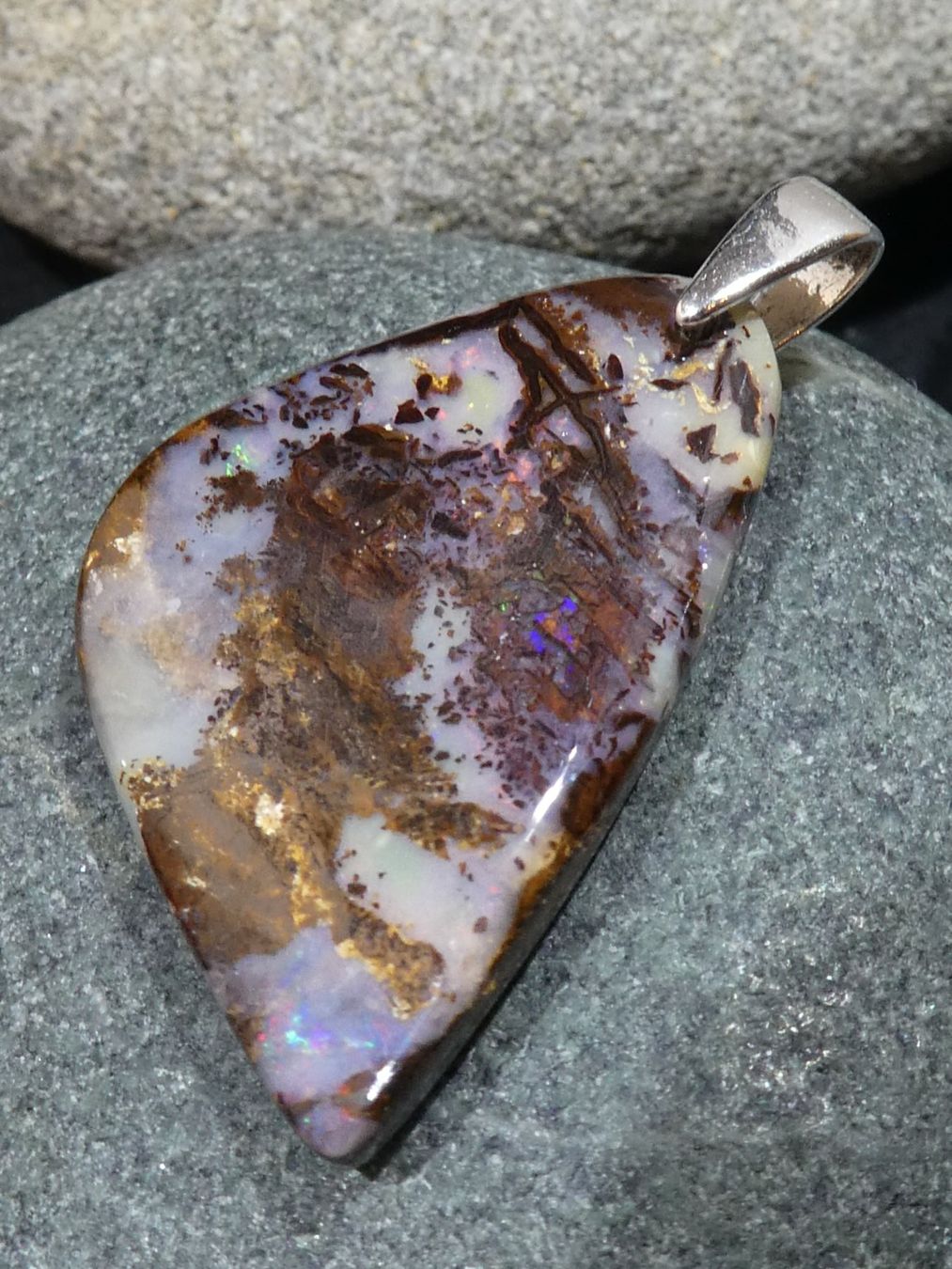 Ciondoli: Anhänger Boulder Opal. – Nuovo (secondo la descrizione) da Niederbüren venduto da Raphael014 6
