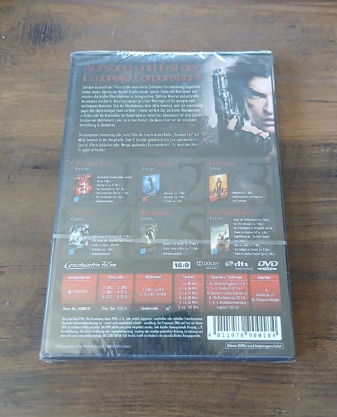 Alle DVDs: Resident Evil 1-6 dvd neu – Neu und originalverpackt aus Märwil von Chi_87pp 1