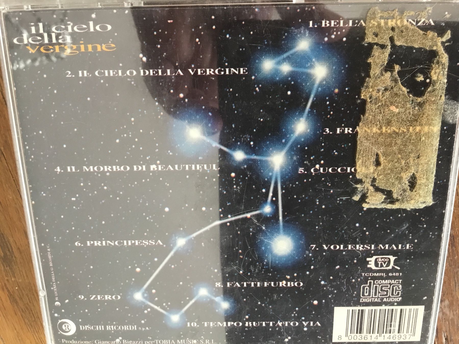 CD: CD Marco Masini - Il cielo della vergine, – Usato da Thierachern venduto da sweden08 1