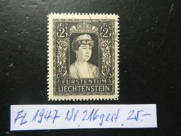 FL 1947 Nr. 216 gestempelt