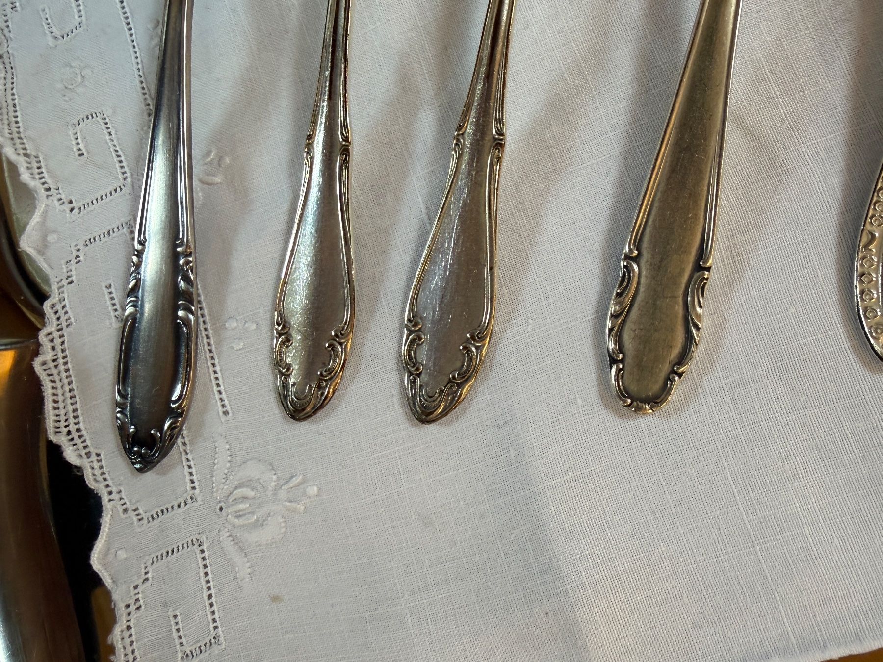 Cuillères: Kaffeelöffel silber oder versilbert – D'occasion à Wittwil par Schnaeppli64 1