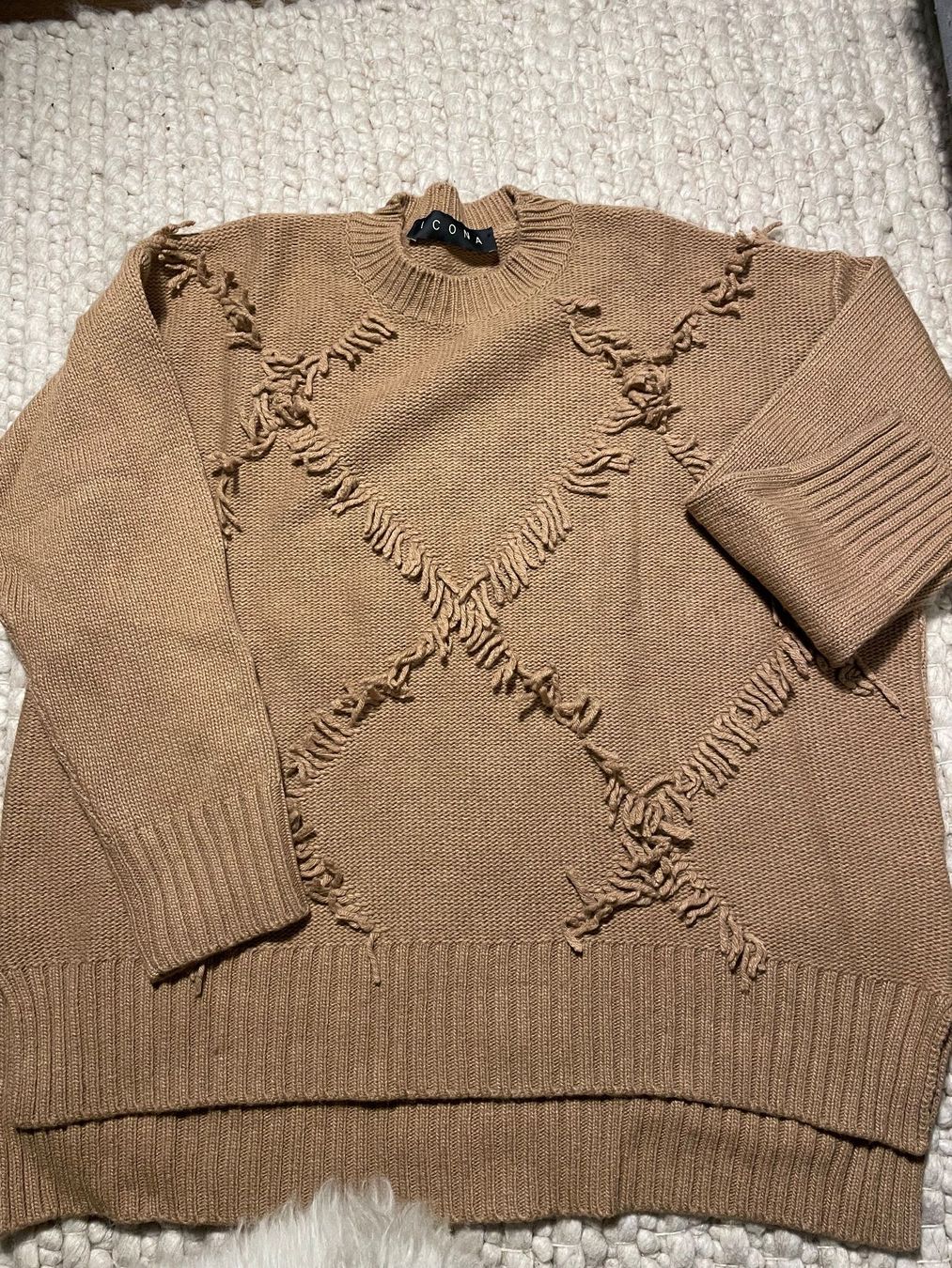 Maglioni & Felpe: ICONA Strickpullover mit Fransen, Grösse M, neu – Nuovo (secondo la descrizione) da Muttenz venduto da flowers04