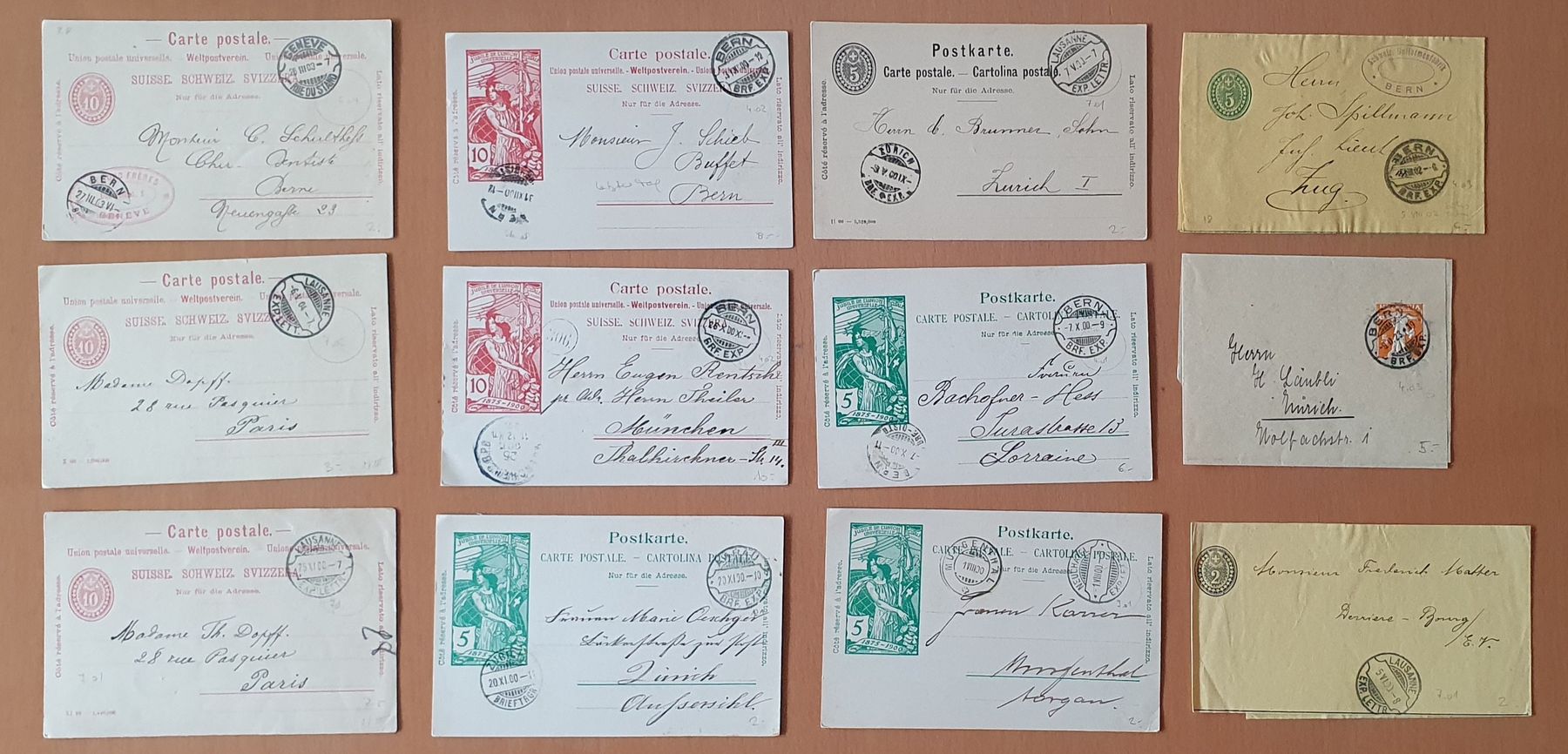 Tutti i francobolli: 64 Ganzsache mit Rasierklingenstempel – Usato da Kreuzlingen venduto da Rschweiz1 1