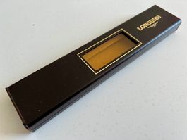 LONGINES vintage long brown simili leather box, small window