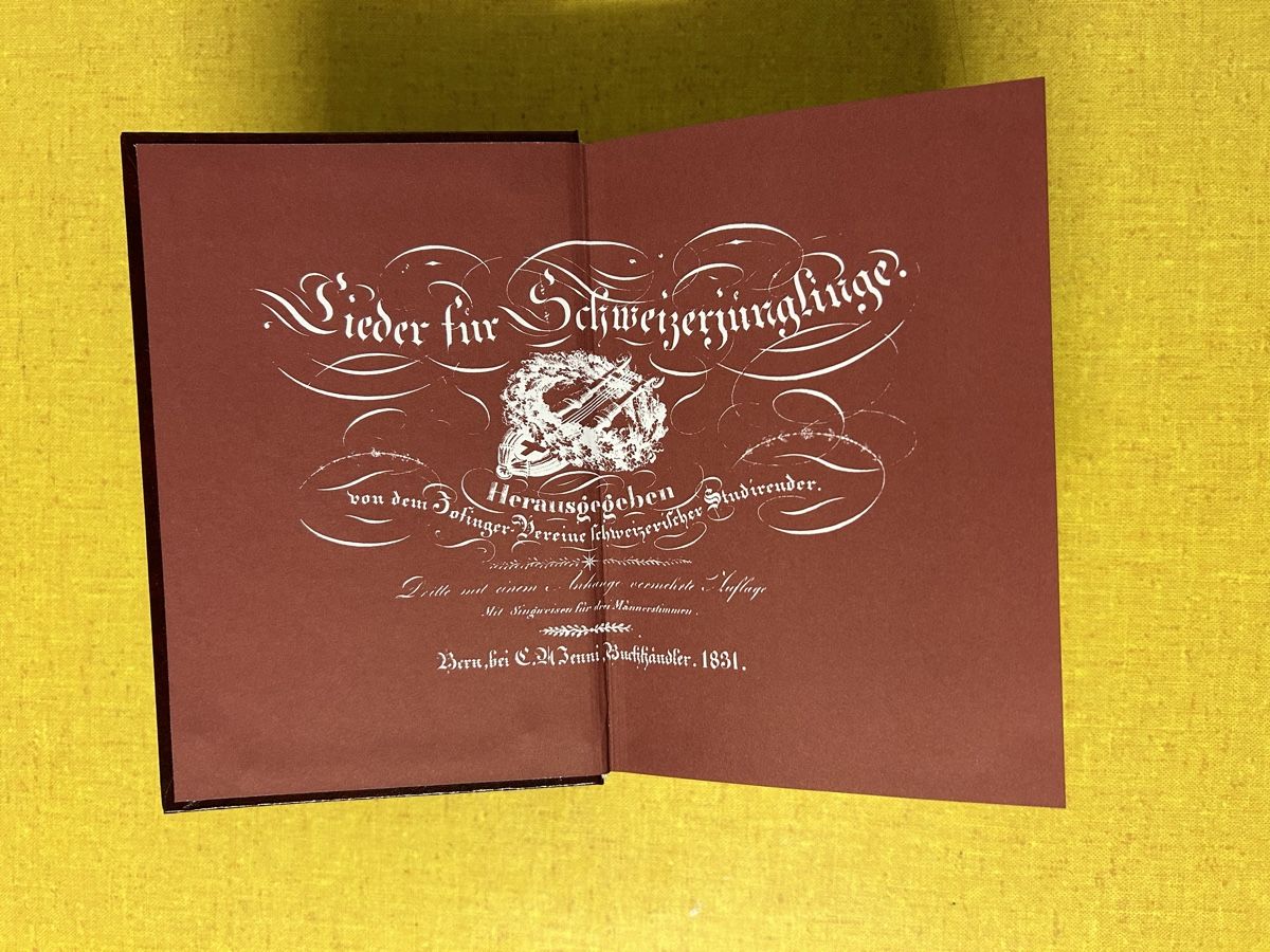 Libri: Schopper Liederbuch der Schweizer Studenten. – Usato da Lanzenhäusern venduto da vic63 1