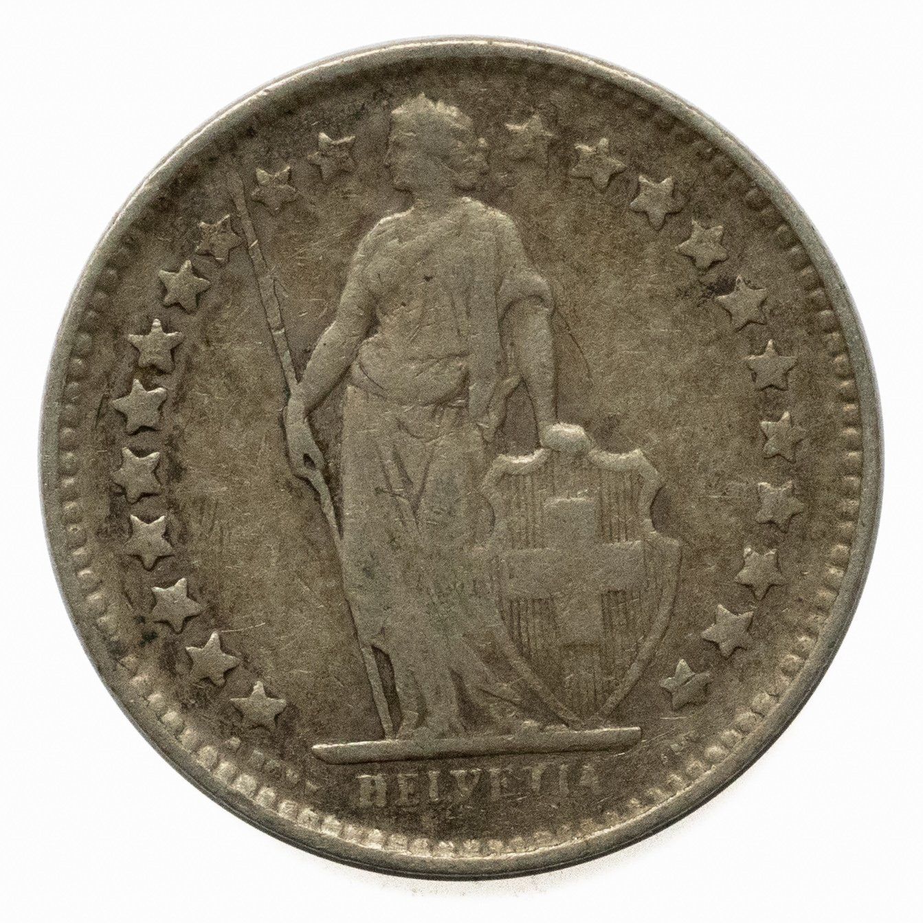 Alle Münzen: 1/2 Franken Silber 1928 – Gebraucht aus Rotkreuz von Swiss-Coins 1
