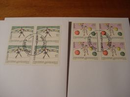 Liechtenstein 2002, Circus, FDC Satz, Einzel + 4erb