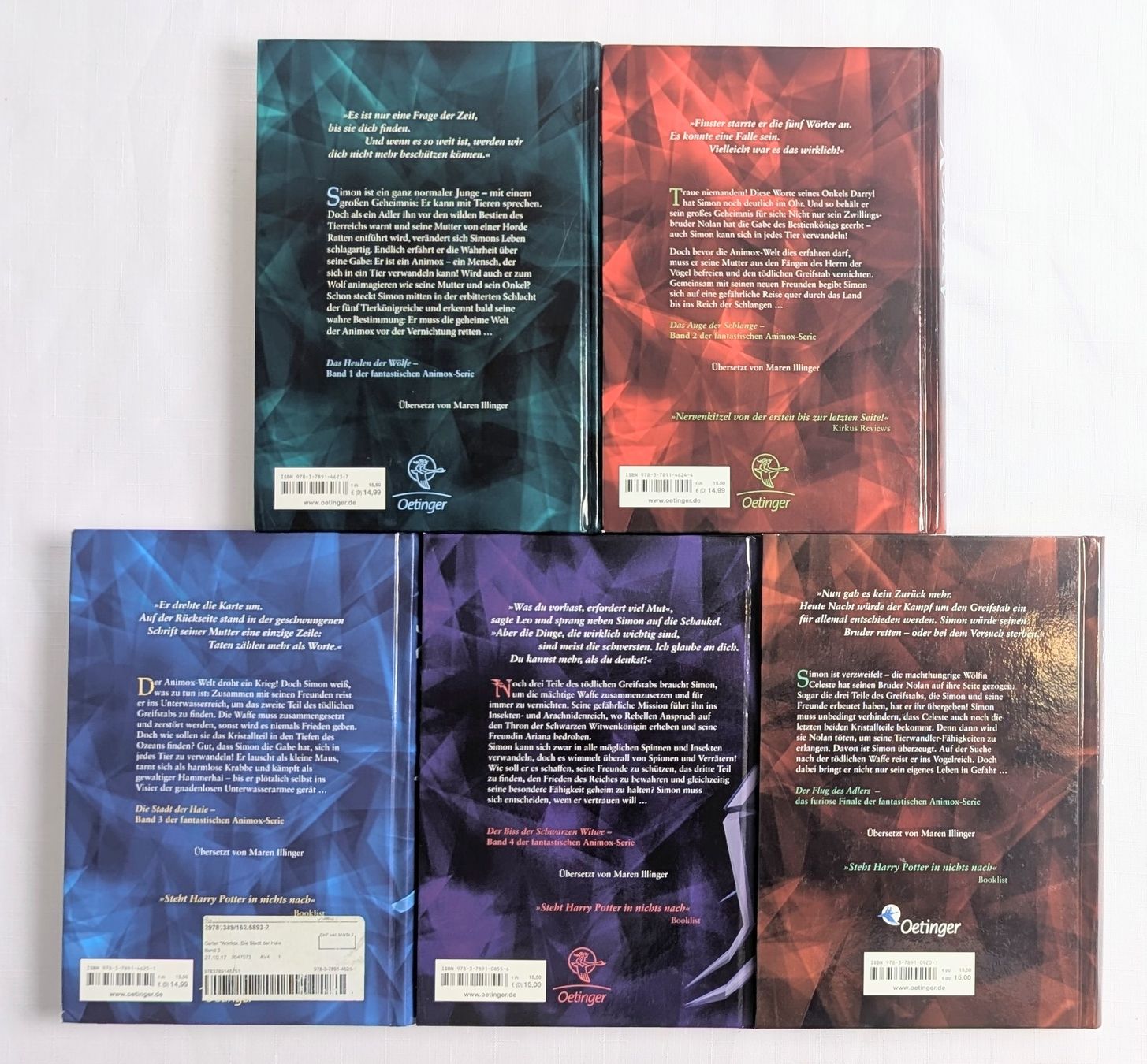 Libri: Komplette Reihe -  Animox - Aimée Carter – Nuovo (secondo la descrizione) da Wängi venduto da ABIZONE-86 1