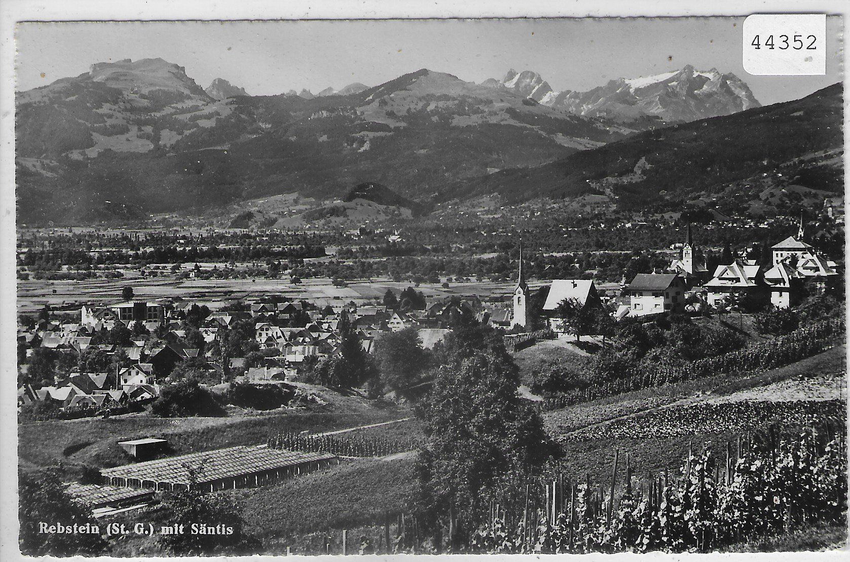Cartoline postali: Rebstein - Generalansicht – Usato da Ettingen venduto da Kartenplanet