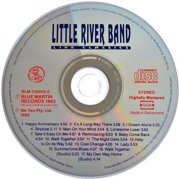 CD: Little River Band LIVE CLASSICS  Classic Rock CD – Usato da Kandergrund venduto da Sososo 2