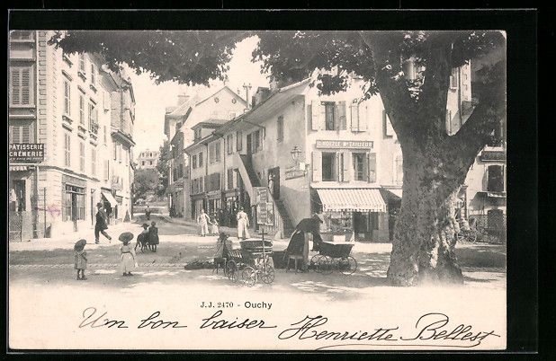 Cartoline postali: AK Ouchy, La Place, G. Holzle Tailleur – Usato da Berlin venduto da bartko-reher
