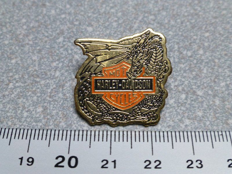 Placchette & Badge: PIN PINS HARLEY DAVIDSON HOG ABZEICHEN CHAPTER V-TWIN – Usato da Gränichen venduto da Jumbo77