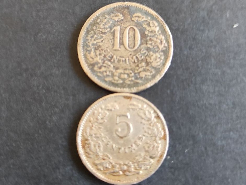 Alle Münzen: 5 et 10 centimes Luxembourg – Gebraucht aus Couvet von lulul 1