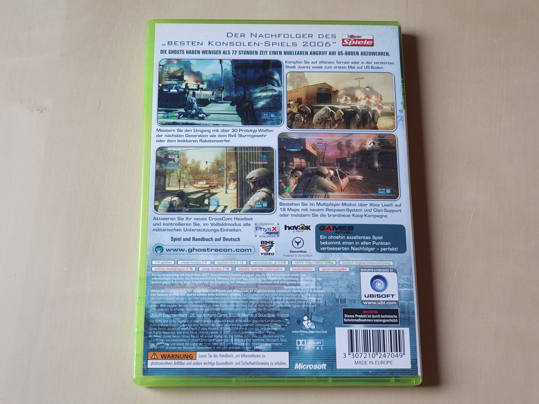 Microsoft Giochi: Ghost Recon 2 Advanced Warfighter – Usato da Stansstad venduto da collectorsshop 1