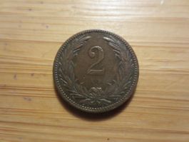 Münze Ungarn 1901 - 2 Filler