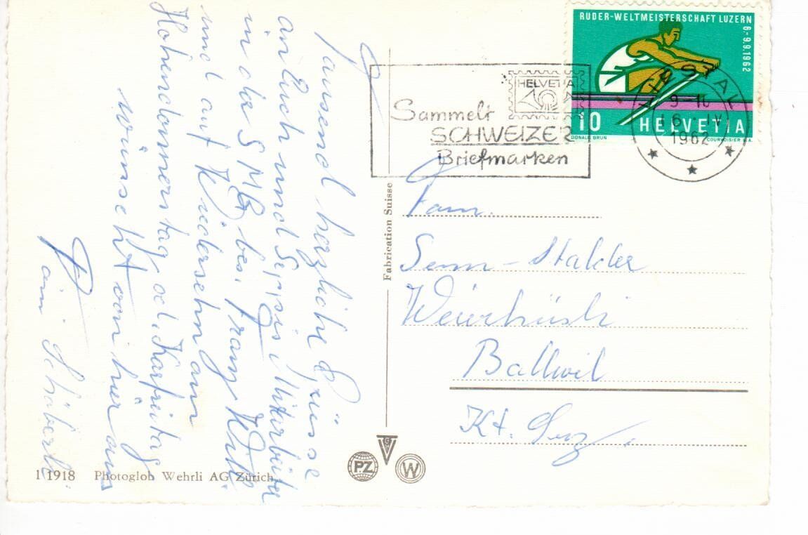 Cartoline postali: Liestal - Eidg. Zollschule – Usato da Wolhusen venduto da Curver9 1